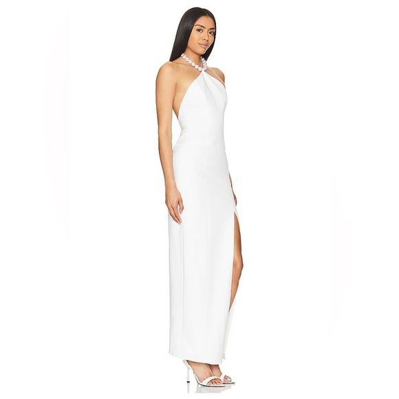 Lovers and Friends Nieve Maxi Dress Gown  in White size S - Picture 2 of 8